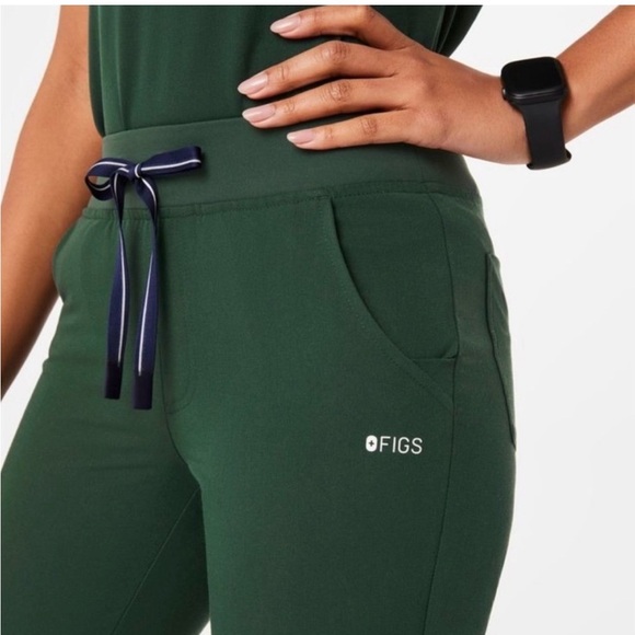 Figs British Racing Green Slim Jogger Pants - Picture 2 of 3